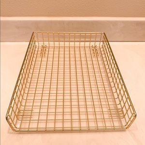 Letter Tray, Gold - Threshold